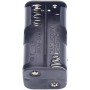 Limtula Paquete de 5 cajas de almacenamiento con 4 pilas AA, conector de batería, caja de almacenamiento de batería, caja negra