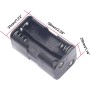 Limtula Paquete de 5 cajas de almacenamiento con 4 pilas AA, conector de batería, caja de almacenamiento de batería, caja negra