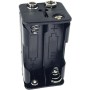 Limtula Paquete de 5 cajas de almacenamiento con 4 pilas AA, conector de batería, caja de almacenamiento de batería, caja negra