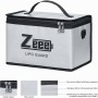 Zeee Lipo Safe Bag Bolsa de Seguridad Ignífuga a Prueba de Explosiones Gran Capacidad con 10 Ranuras de Almacenamiento