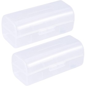 DOITOOL 2piezas Organizador De Baterías para Almacenamiento Dura De Plástico Práctica y Transparente para Pilas Recargables