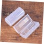 DOITOOL 2piezas Organizador De Baterías para Almacenamiento Dura De Plástico Práctica y Transparente para Pilas Recargables