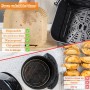 Mokaskaidj 200 Pieces Air Fryer Paper, BPA Free Paper Air Fryer Square Oven Oil Proof Waterproof Disposable Non-stick, For Oven,