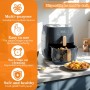 Mokaskaidj 200 Pieces Air Fryer Paper, BPA Free Paper Air Fryer Square Oven Oil Proof Waterproof Disposable Non-stick, For Oven,