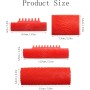 Herramienta de veta de madera, herramienta de pintura de goma para decoración de pared DIY, 4 unidades, color rojo