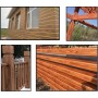 Herramienta de veta de madera, herramienta de pintura de goma para decoración de pared DIY, 4 unidades, color rojo