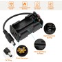 6 Piezas 6x1.5V AA Caja de Soporte de Batería, KUOQIY 9V AA Caja de Almacenamiento de Batería con Cables, AA Caja de Batería de