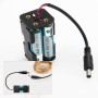 6 Piezas 6x1.5V AA Caja de Soporte de Batería, KUOQIY 9V AA Caja de Almacenamiento de Batería con Cables, AA Caja de Batería de
