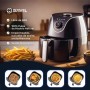 SIRIVEL Air Fryer Paper with Handles, 100% Natural and BPA Free, 100pcs, 40g Thick, 16-20cm, Anti-Stick, for 4-5L Square Fryers