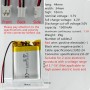 CC 3.7V 1500mAh 103443 batería de Litio de polímero Recargable para DIY 3.7-5V Producto electrónico, Fuente de alimentación de