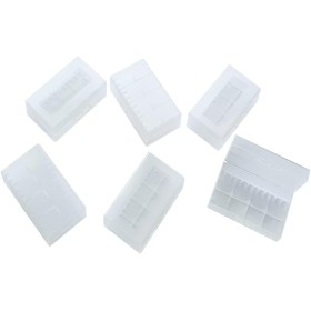 WYAN 6 Piezas 20700/21700 Caja Organizadora de Batería, de Batería Impermeable, Batería Caja de Plásticode, Baterías