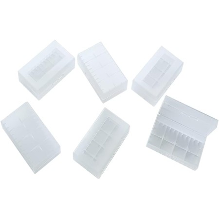 WYAN 6 Piezas 20700/21700 Caja Organizadora de Batería, de Batería Impermeable, Batería Caja de Plásticode, Baterías