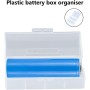 Estuche transparente de almacenamiento de batería para 1 unidad/2 unidades 26650 para proteger tus baterías, cortocircuitos y