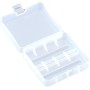 Estuche transparente de almacenamiento de batería para 1 unidad/2 unidades 26650 para proteger tus baterías, cortocircuitos y