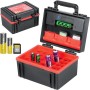 LYNCA Caja de almacenamiento organizadora de batería dura y soporte para tarjetas SD con capacidad para 20 fundas de batería