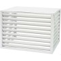 Air Conditioner Outdoor Unit Cover, Aluminum Alloy Air Conditioner Outer Frame Protective Cover, for Balcony Garden (Grey, 3