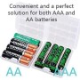VISSQH 15 Piezas AAA Soporte de Batería,2 x 1.5V Caja de Batería,3V AAA Caja de Soporte de Batería Caja de Almacenamiento de