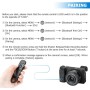 JJC - RMT-P1BT Mando a Distancia inalámbrico para cámara Sony ZV-E10 ZV-1 A1 A7C A7RIV A7SIII A9II RX100VII A6600 (también para