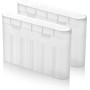 DOSERTY Caja de almacenamiento de batería para 1 o 6 pilas AA 18650 portátil, organizador de fundas protectoras