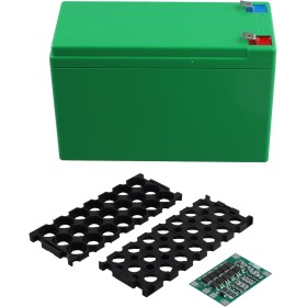 KACPLY Caja de almacenamiento de batería de litio de 12 V 18650 para bricolaje, 3S40A, soporte de carcasa de batería ABS