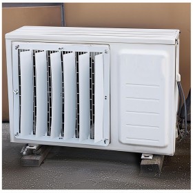 Air Conditioner Covers for Outdoor Units, Galvanized Steel Air Vent Deflector, Heat Pump Unit Cover HVAC Cover