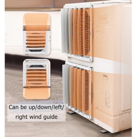 Air Conditioner Covers for Outdoor Units, Galvanized Steel Air Vent Deflector, Heat Pump Unit Cover HVAC Cover