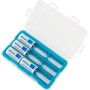 JJC 28 Fächer AA Batterie Organizer Aufbewahrungskoffer mit Batterietester, Wasserabweisender Harthalter Batterien Organizer mit