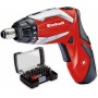 Einhell Juego de destornilladores a batería TE-SD 3,6 Li (Ion de litio, 3,6 V, 1,5 Ah, 3,5 Nm, 2 luces LED, cargador, juego de
