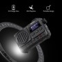 MLOVE BV800 Altavoz Bluetooth súper portátil con radio FM, pantalla LC