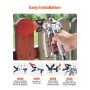 VEVOR Pistola Pulverizadora de Pintura Sin Aire de Alta Presión de 3600 PSI con Boquilla 517, Junta Giratoria con Filtros, Aguja