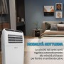 SHINCO Mobile Air Conditioner, 7000 BTU 2.05kW, Cooling&Ventilation&Dehumidification, Room Size up to 54m³(18㎡), Mobile Air