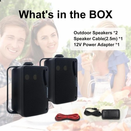 Herdio 3,5 "altavoces Bluetooth para exteriores impermeables 200W 3 ví