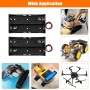2 Piezas SMD 18650 Soporte de Batería, KUOQIY 2 Celdas 3.7V 18650 Caja de Almacenamiento de la Batería, con Caja de Batería de