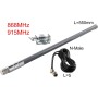 Antena aérea de fibra de vidrio para Omni de helio sintonizada de 12dBi 868MHz 915MHz, antena exterior de 55 cm para antena para