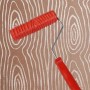 Kissmii Rodillo de Pintura con de Grano de Cocodrilo de Imitación de Goma, Textura de Pintura Artesanal, Impresión de Pigmentos,