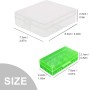 WYAN 8Pcs Caja de Batería de Plástico,Contenedor de Caja de batería,Caja de Almacenamiento de batería Impermeable(4 Grandes+4