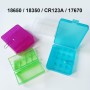 WYAN 8Pcs Caja de Batería de Plástico,Contenedor de Caja de batería,Caja de Almacenamiento de batería Impermeable(4 Grandes+4