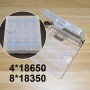 WYAN 8Pcs Caja de Batería de Plástico,Contenedor de Caja de batería,Caja de Almacenamiento de batería Impermeable(4 Grandes+4