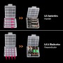GTIWUNG 6 Piezas 3x1.5V AA Caja de Soporte de Batería Blanco,Enchufe Hembra USB,4.5V AA Caja de Almacenamiento de Batería con
