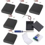 GTIWUNG 6 Piezas 3x1.5V AA Caja de Soporte de Batería Blanco,Enchufe Hembra USB,4.5V AA Caja de Almacenamiento de Batería con