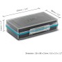 JJC - Caja de Almacenamiento de baterías de plástico Duro con 8 Ranuras para 8 baterías AA 14500