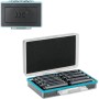 JJC - Caja de Almacenamiento de baterías de plástico Duro con 8 Ranuras para 8 baterías AA 14500