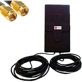 Antena 4G 50dbi LTE UMTS 3G exterior con cable SMA integrado en antena. Alta potencia. Largo alcance. Mejora señal Routers 4G