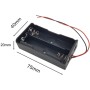 GTIWUNG 6Pcs 4 × 3.7V 18650 Caja de Soporte de Batería Caja de Almacenamiento de Batería de Plástico con Cables (4 Solts)