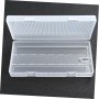 FUNNETOYU 2 Piezas Caja de Almacenamiento de batería Casos de Soporte de batería Almacenamiento Claro de la batería Cajas de