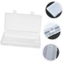 FUNNETOYU 2 Piezas Caja de Almacenamiento de batería Casos de Soporte de batería Almacenamiento Claro de la batería Cajas de