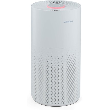 Mellerware - Freshly! Small Air Purifier | 3 Filters | HEPA Filter 13 + Active Carbon | Air Quality Indicator | 50W | Air