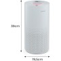 Mellerware - Freshly! Small Air Purifier | 3 Filters | HEPA Filter 13 + Active Carbon | Air Quality Indicator | 50W | Air