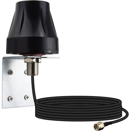 YILIANDUO 4G LTE Antena Exterior 2.4GHz 5.8GHz Banda Dual Omnidireccional 3M RG174 RP-SMA Cable Macho Montaje en Pared para