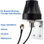 YILIANDUO 4G LTE Antena Exterior 2.4GHz 5.8GHz Banda Dual Omnidireccional 3M RG174 RP-SMA Cable Macho Montaje en Pared para